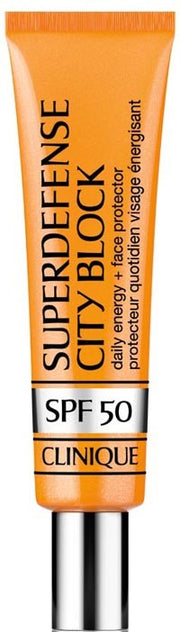 superdefense™ city block broad spectrum spf 50 daily energy + face protector