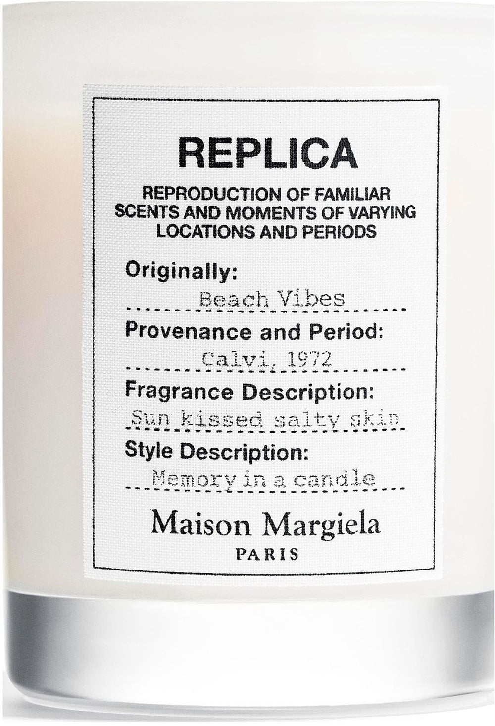 replica beach vibes candle