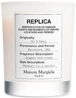 replica on a date candle