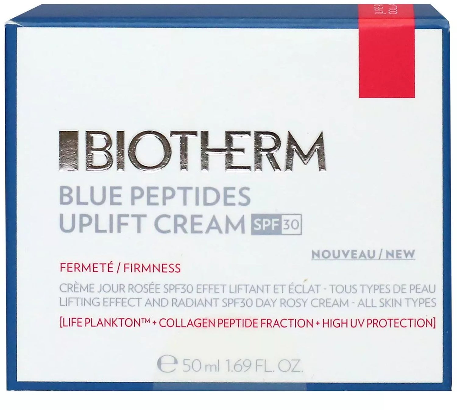 blue peptides uplift day spf30