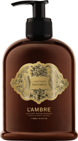 l'ambre hand and body lotion