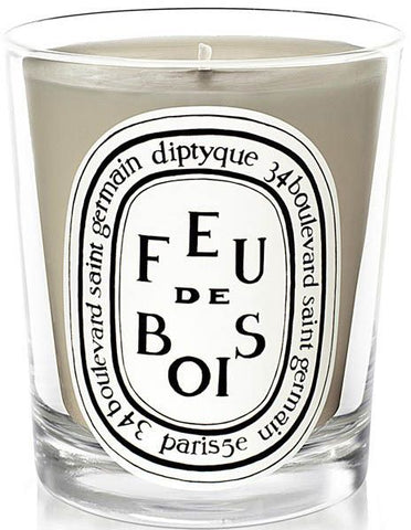 feu de bois bougie petit modèle