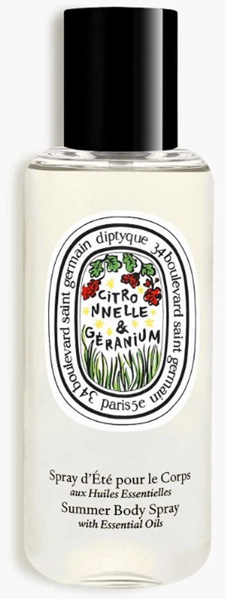 Body Spray Citronella & Geranio - 2025 Limited Edition Spray Corpo per L`estate con Oli