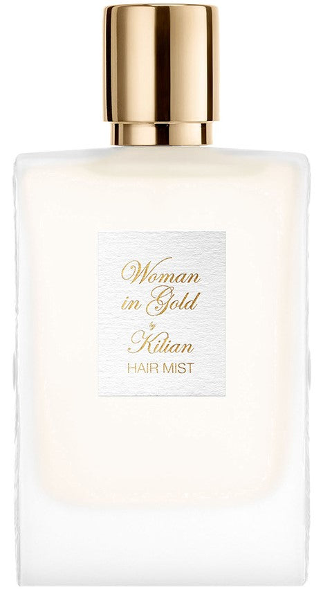 Woman In Gold Hair Mist