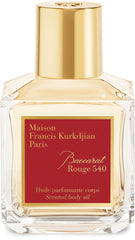 baccarat rouge 540 scented body oil
