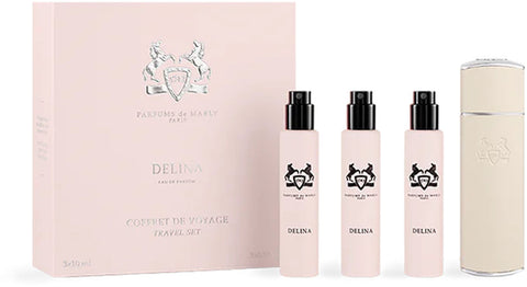 delina travel set + case
