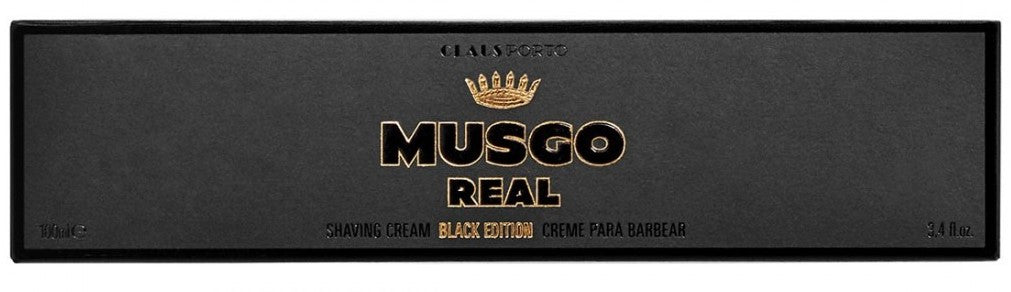 musgo real crema per la rasatura black edition