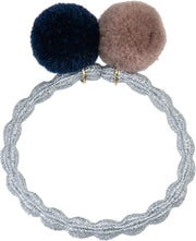 PomPom Silver Glitter W Navy-Dove