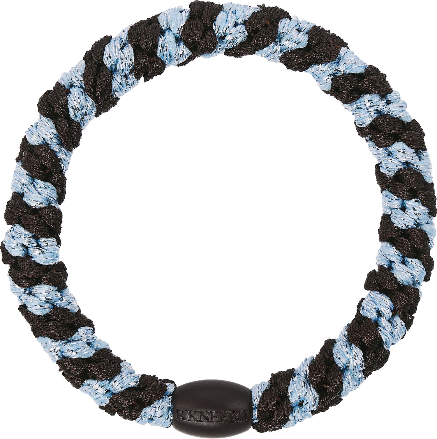 Brown Seablue Glitter Stripe