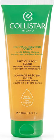 gommage prezioso corpo - esfolia - deterge - illumina con zucchero e polvere di ambra