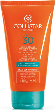crema solare protezione attiva pelli sensibili spf 30