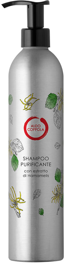 shampoo purificante con estratto di hamamelis