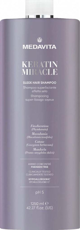 keratin miracle sleek hair shampoo