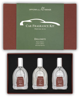 dolomiti car fragrance kit