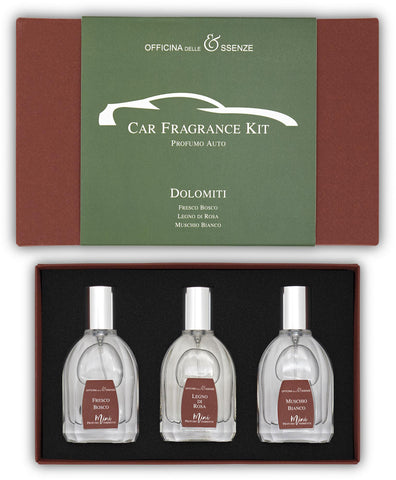 dolomiti car fragrance kit