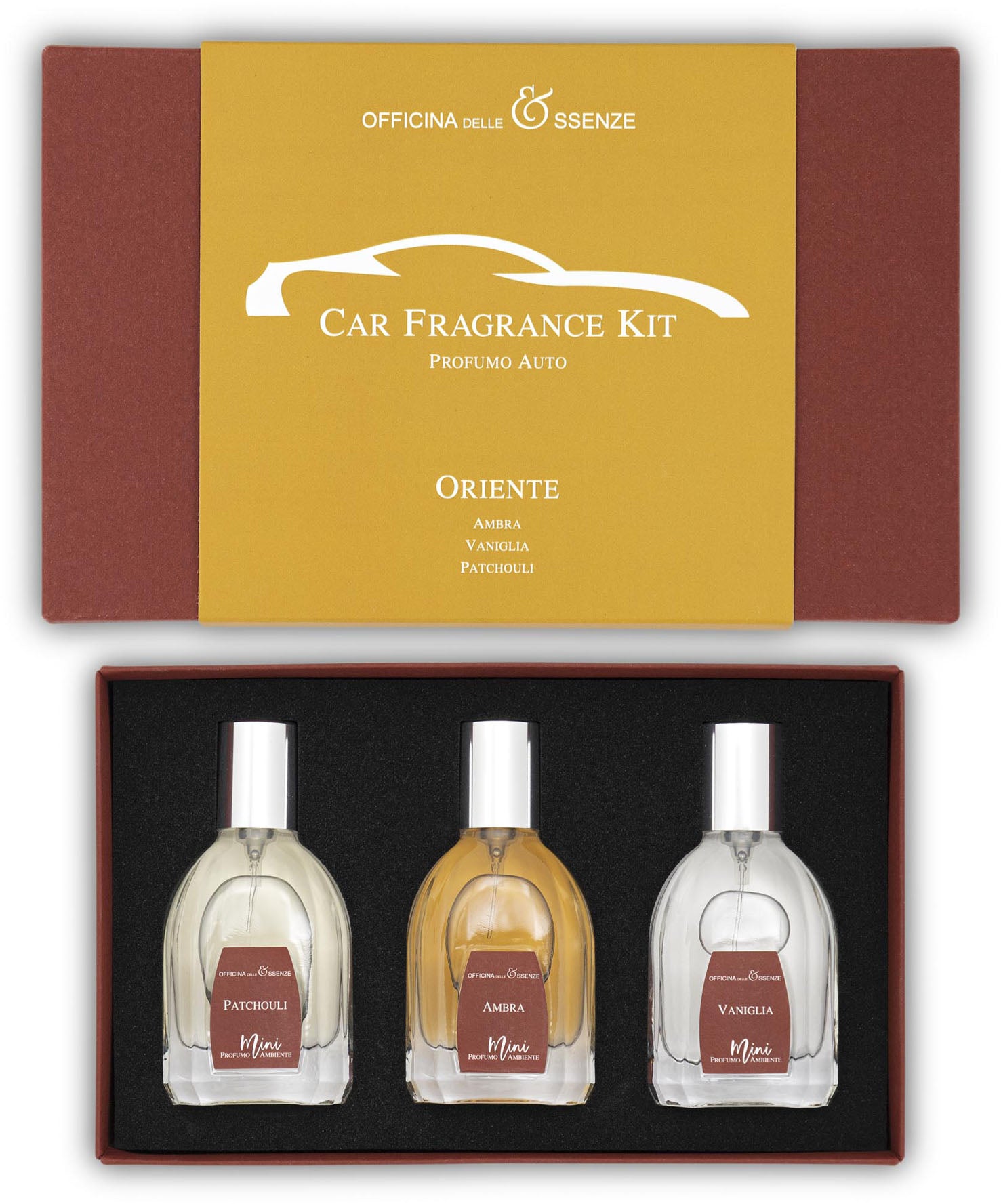 oriente car fragrance kit