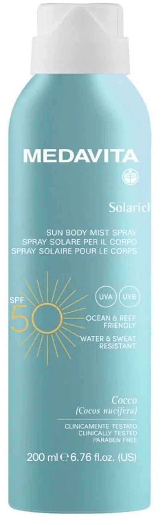 Sun Body Mist Spray Spf50 Protezione Solare Corpo
