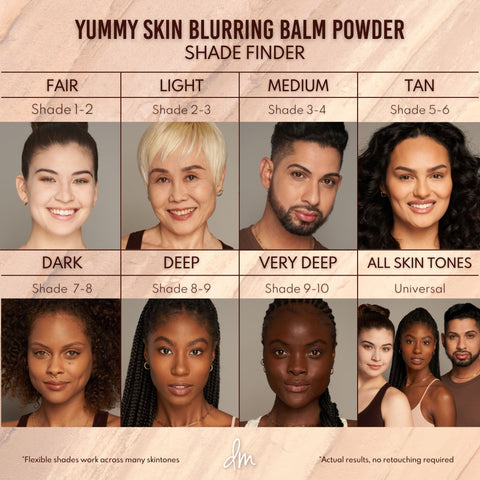 yummy skin blurring balm powder