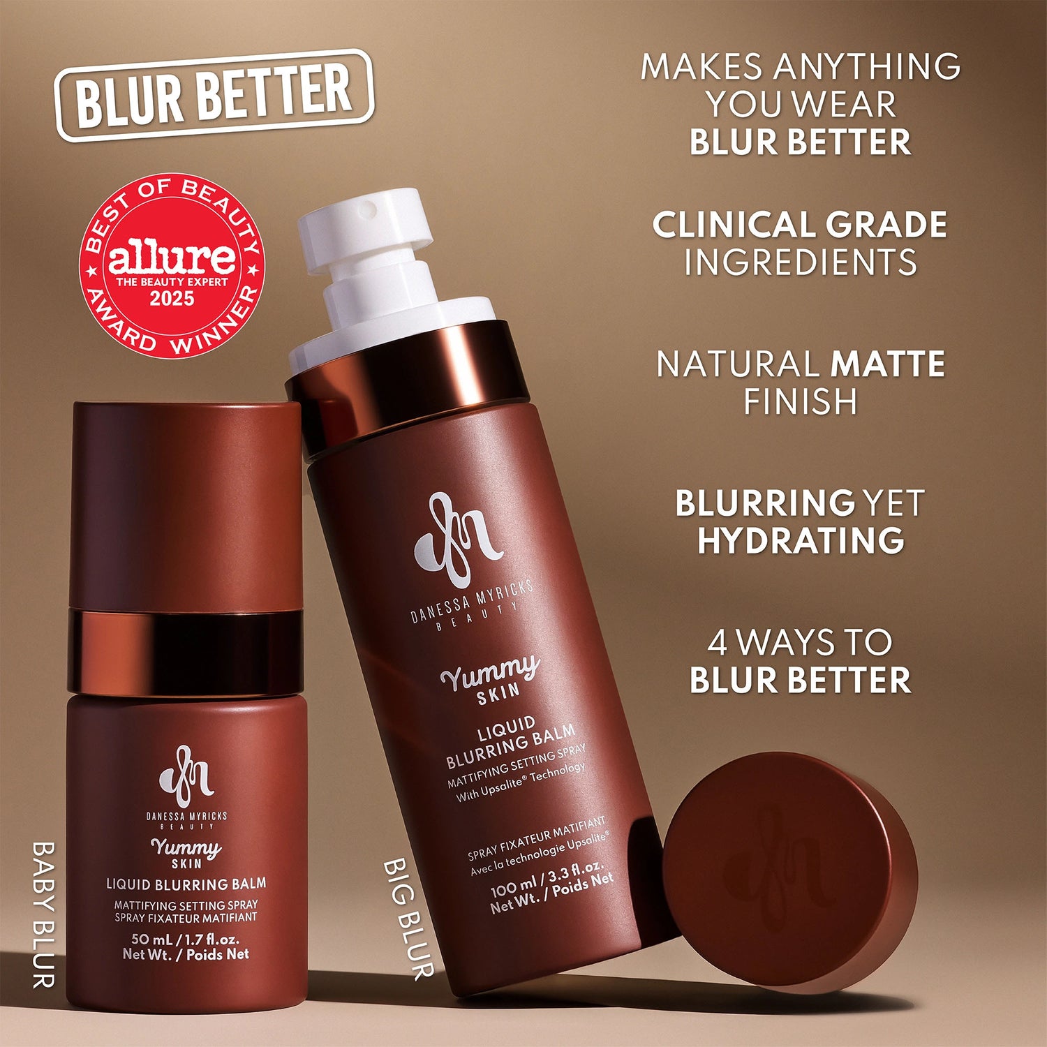 yummy skin liquid blurring balm setting spray