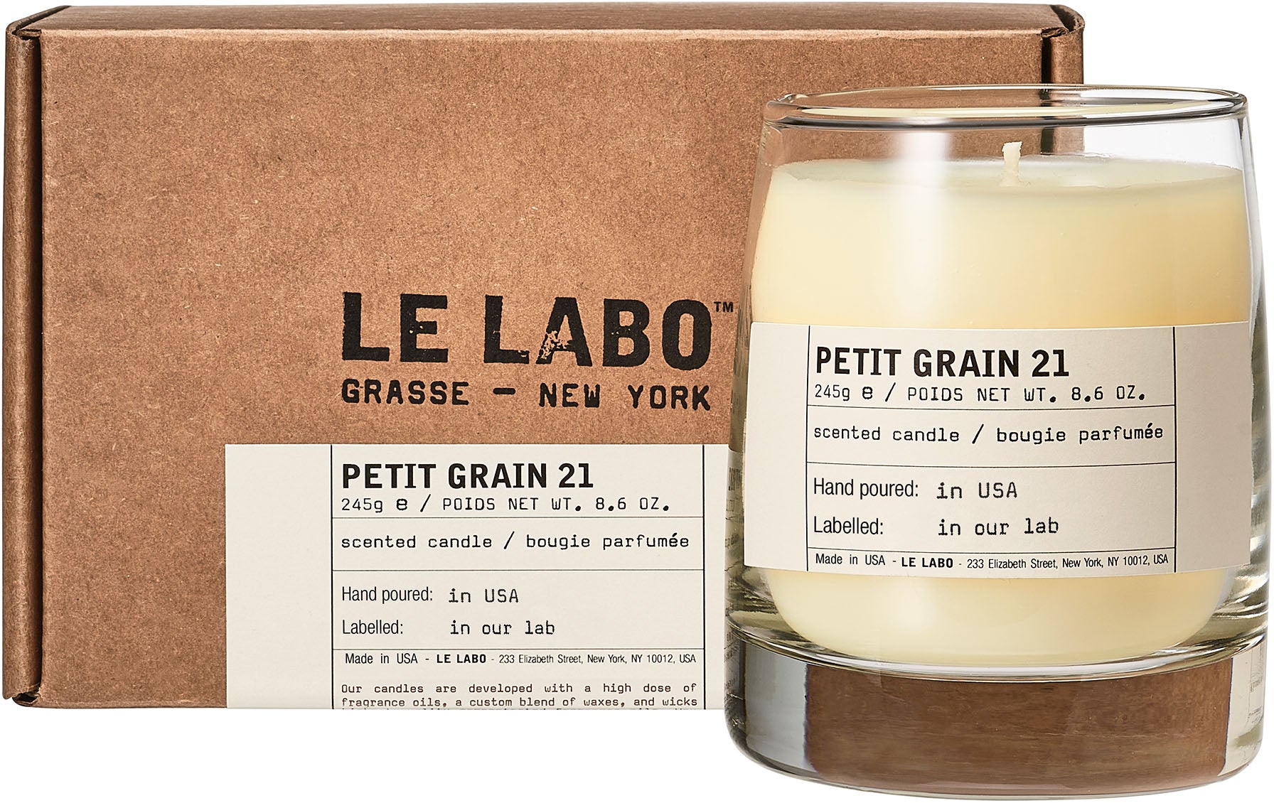 LE LABO PETIT GRAIN 21 キャンドル 245g Le Labo Petit Grain 21