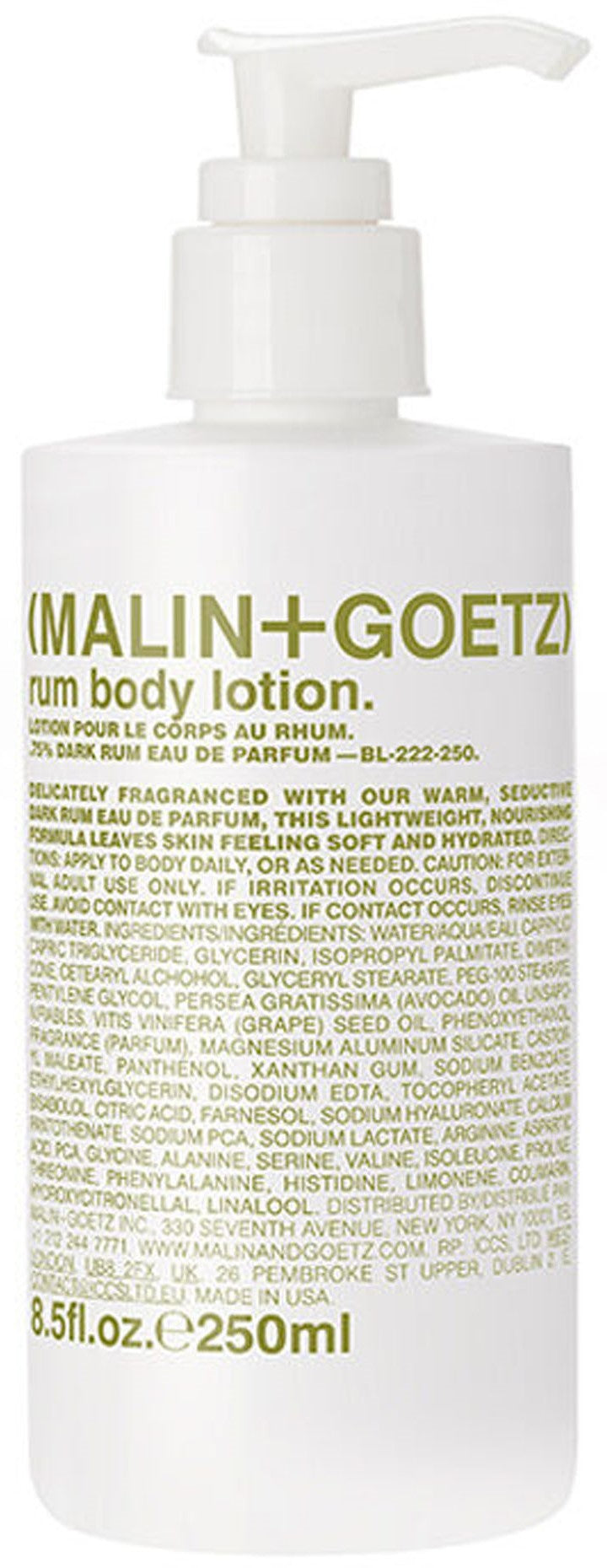 rum body lotion