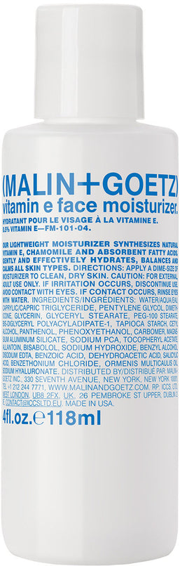 crème hydratante pour le visage à la vitamine E
