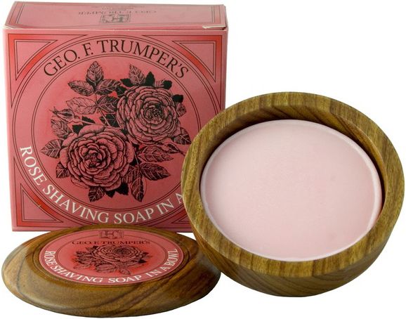 Rose Hard Sapone da Barba in Ciotola di Legno