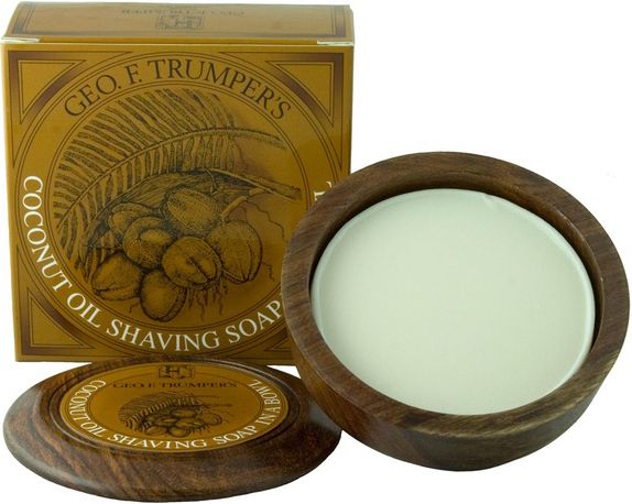 Coconut Sapone da Barba in Ciotola di Legno