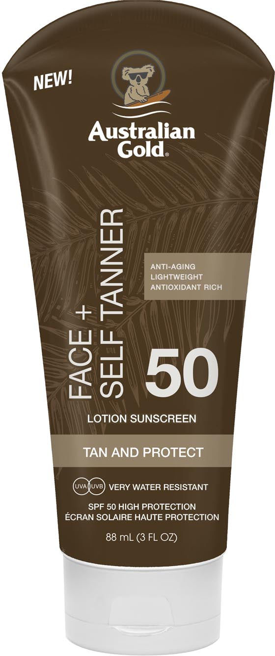SPF 50 Face+ Self Tanner Lotion Lozione