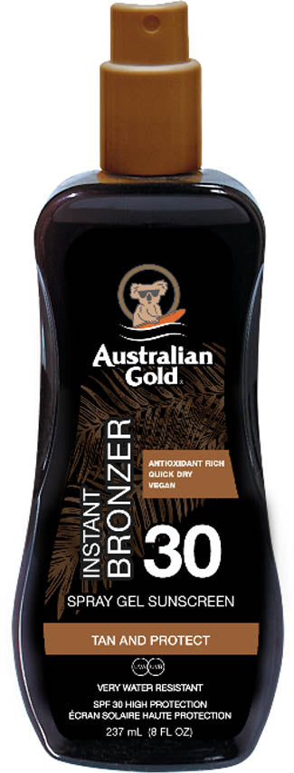SPF 30 Spray Gel con Bronzer Protezione Solare