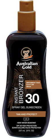 spf 30 spray gel con bronzer