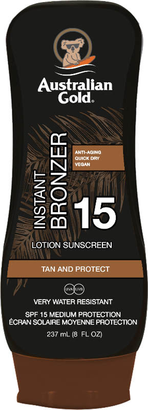 SPF 15 Lotion con Bronzer Protezione Solare
