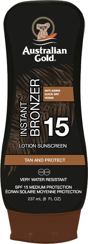 spf 15 lotion con bronzer  