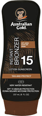 SPF 15 Lotion con Bronzer Protezione Solare