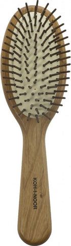 Large oval wooden pneumatic brush