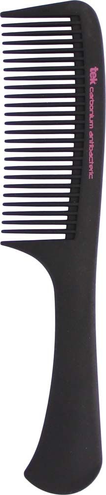 Pettine Carbonio con Manico Denti Radi