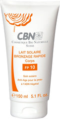 lait solaire bronzage rapide spf10